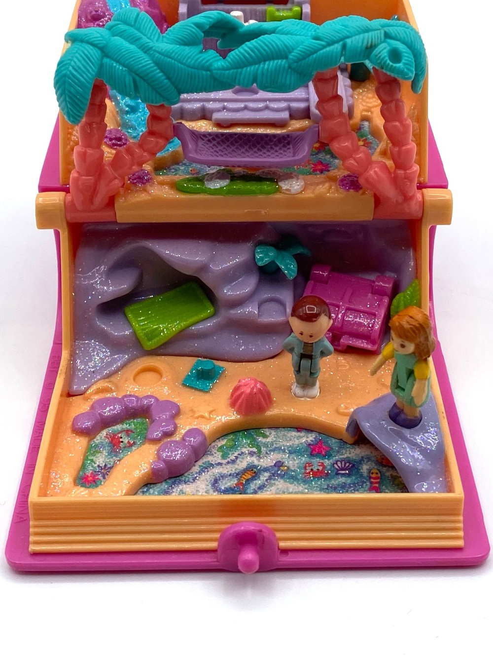 Vintage Bluebird Polly Pocket Glitter Island Storybook Compact 1995 - Picture 6 of 14